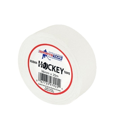 Лента для крюка SPORTSTAPE Cloth Hockey Tape 36мм x 25м (белая)