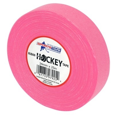 Лента для крюка SPORTSTAPE Cloth Hockey Tape 24мм x 25м (цветная)