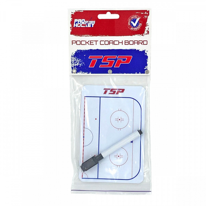 Доска тактическая карманная с маркером TSP Hockey Pocket 
