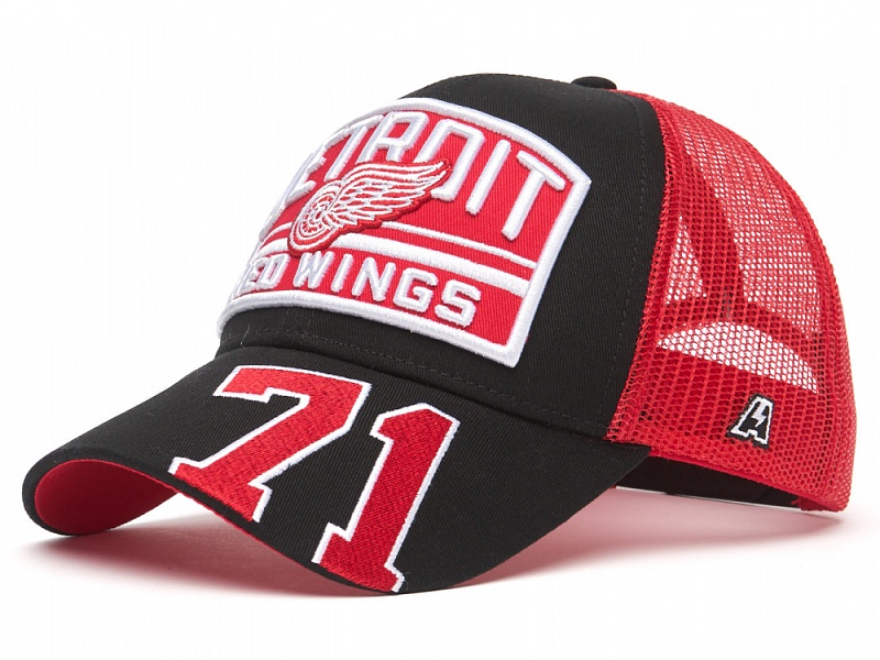 Бейсболка A&C Detroit Red Wings №71, чёрно-красн., 31458