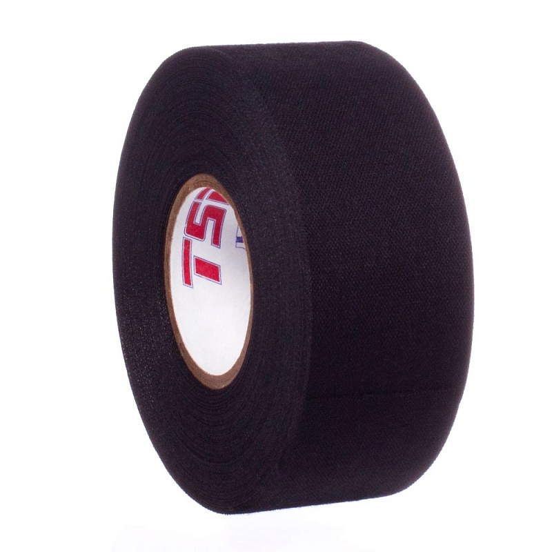 Лента для крюка TSP Cloth Hockey Tape 36мм x 45.72м (чёрная)