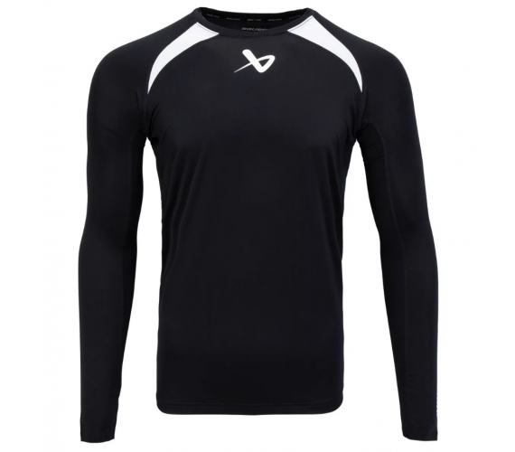 Термо-верх с длинным рукавом BAUER S22 PERFROMANCE LS BL TOP BLK YTH