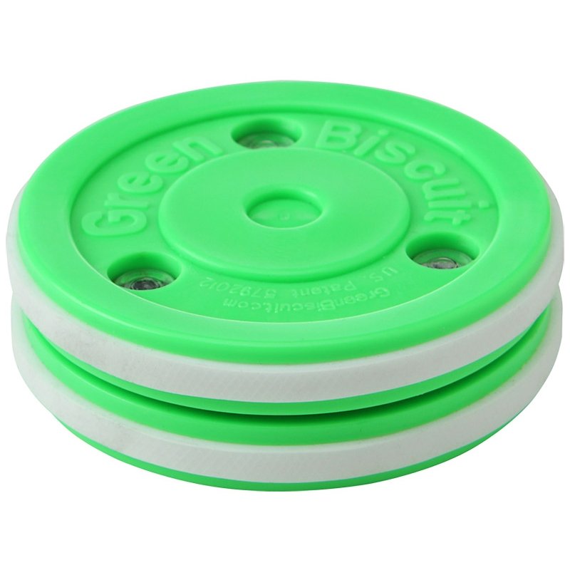 Шайба для стрит-хоккея Bluesports Green Biscuit PRO 