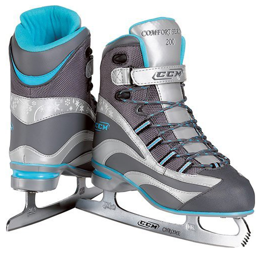 Коньки фигурные CCM C200 Silver/Blue