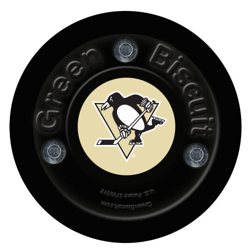 Шайба для стрит-хоккея Bluesports Green Biscuit NHL Pittsburgh Penguins Black