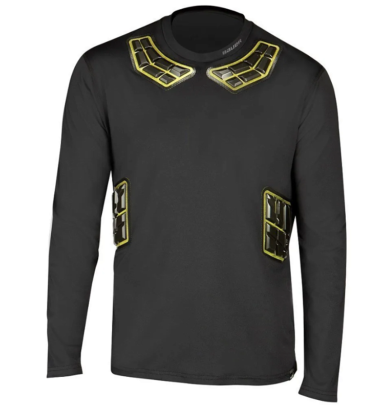 Термо-верх с длинным рукавом Bauer ELITE PADDED LS BL TOP SR