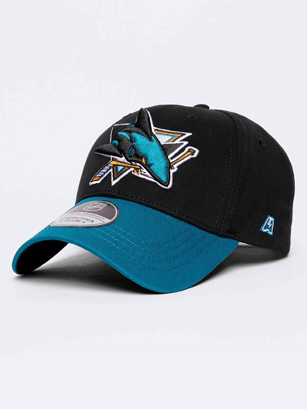 Бейсболка A&C San Jose Sharks, чёрн.-бирюз., 31225