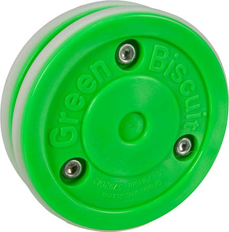Шайба для стрит-хоккея Bluesports Green Biscuit
