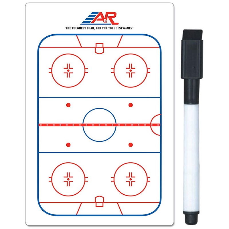 Доска тактическая карманная с маркером A&R Hockey Pocket 