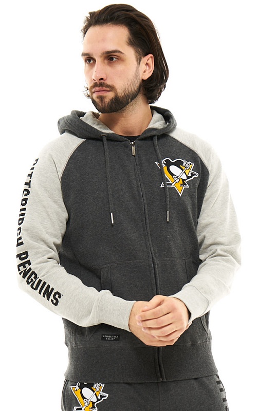 Толстовка A&C Pittsburgh Penguins, сер., 366090 